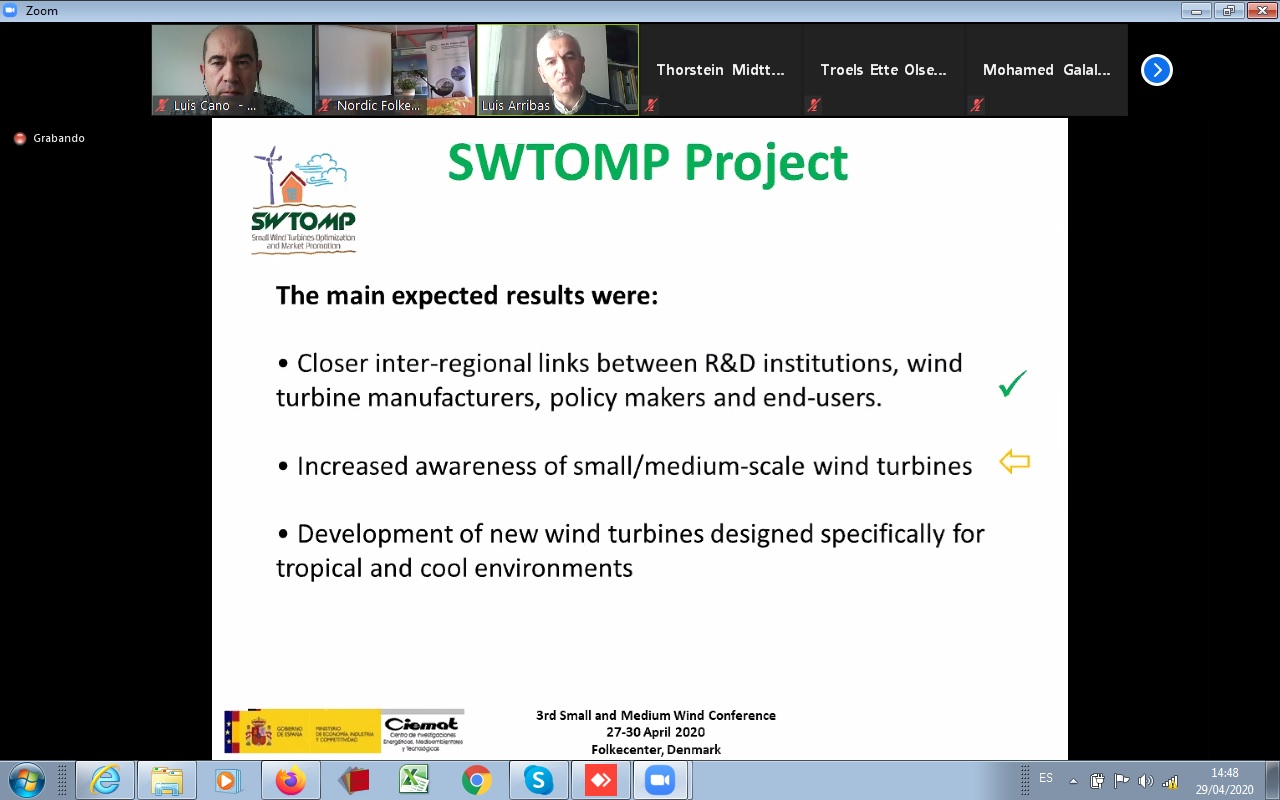 SWTOMP at the at the 3rd International Small & Medium Wind Workshop